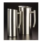 American Metalcraft WPSF67 Water Pitcher, 67 oz (4-3/4" Dia x 9-1/4" H), Steel Satin, Handle 1 image