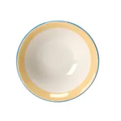 Steelite 15300126 Oatmeal Bowl, 16 Oz (6.5" x 2.0"), Yellow Ceramic Vitrified Safe 530°F - 36/Case 1 image