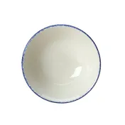 Steelite 17100126 - Oatmeal Bowl, 16 oz (6.5" x 2.0"), Blue Dapple China, Oven Safe 530°F - 36/Case 1 image