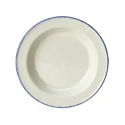 Steelite 17100215 - 12.75 Oz Soup Plate, 8.5" x 1.25" Round Blue China, Oven Safe 530°F - 24/Case 1 image