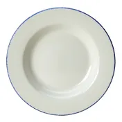 Steelite 17100314 - 14.5 oz Dapple Blue Pasta Bowl, 10.625" x 1.875" China, Oven Safe 530°F, 1 Dozen 1 image