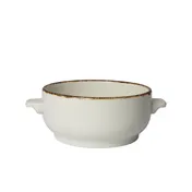 Steelite 1714B828 - 15 Oz Soup Bowl, 6" Brown Dapple Finish, China, Oven Safe to 530°F - 6/Case 1 image