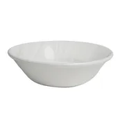 Steelite 4412RF011 - Oatmeal Bowl, 16 oz (6.5" x 2.0"), Round Ruche Folio Bone China - 36/Case 1 image