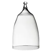Steelite 4819R381 Plate Cover Cloche, Clear Glass, 3.5" X 6.0" Special Rim Treatment - 6/Case 1 image