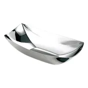 Steelite 5360S325 - Rectangular 1.25 Qt Bowl, 11.5" x 6" x 3" Stainless Steel 18/10, - 6/Case 1 image