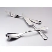 Steelite 5374S025 Oyster Cocktail Fork, 6" 3-Prong, 18/10 Stainless Steel, WNK Finish - 1 Dozen 2 image