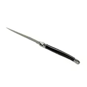 Steelite 5392S057 - 9" 1.2mm Serrated Steak Knife, Black Handle, 13/0 Steel, Laguiole - 6/Pack 2 image