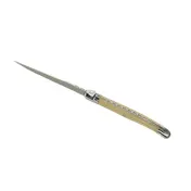 Steelite 5394S079 - 9" Steak Knife, 13/0 Stainless Steel Blade, ABS Horn Handle, Forged - 6/Pack 2 image