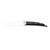 Steelite 5395S056 - Steak Knife, 5" Blade, 8-9" Length Wood Handle, 13/0 Stainless Steel - 12/Case 1 image