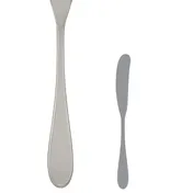 Steelite 5505J045 Butter Spreader, 7" 13/0 Stainless Steel, La Tavola Premiere Finish - 1 Dozen 1 image