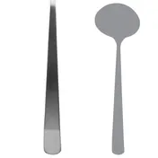 Steelite 5769SX063 Soup Ladle, 4.0 oz Capacity, 12.375-Inch Angle Folio, 18/10 Stainless - 1 Dozen 1 image