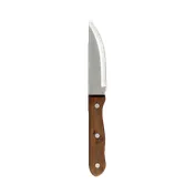 Steelite 5794WP057 - Stamped 13/0 Steel Steak Knife, 5" Blade, Wood Handle, 9.875" Length, 1 Dozen 1 image