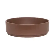 Steelite 7180TM500 - Stackable Round Melamine Bowl, 6.25" x 1.875" (20 Oz / 3/4 Qt) Brown - 6/Case 2 image