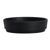 Steelite 7181TM510 - Round 2 Oz Sauce Dish, 3.5" Diameter Black Melamine, Design - 1 Dozen 1 image