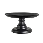Steelite 7710ER003 - Round Stand, 17.5" x 9.5" Top, Height 5"-9", Black Folio Resin, - 1/Case 1 image