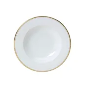 Steelite 82107AND0105 - 8 Oz Bowl, 8.75" x 1.375" Round Bone China, Gold Signature - 1 Dozen 1 image