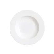 Steelite 82125AND0105 - 8.75" x 1.375" Rimmed Round Bone China Bowl, 8 oz Capacity - 1 Dozen 1 image