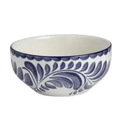 Steelite A120P032 - Oatmeal Bowl, 13.5oz (5" x 2.375"), Round China, Puebla Blue Design - 1 Dozen 1 image