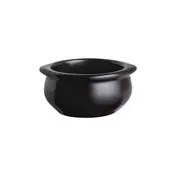 Steelite DCI12CMB Onion Soup Bowl, 12 Oz (4-1/2" Dia x 2-1/4" H) Matte Black Ceramic With Handle - 1 Dozen 1 image
