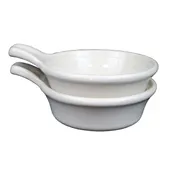 Steelite DCI44UW - White Ceramic Handle Bowl, 10 oz, 4-3/4" Dia x 2-1/4" H, Oven/MW Safe - 1 Dozen 2 image