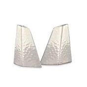 Steelite DW6012MSETSS Salt & Pepper Set, 18/10 Stainless Steel DW Haber Tear-Drop Hammered, 6/Case 1 image