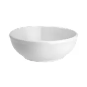 Steelite HL19510000 - 14 oz Nappy China Bowl, 5-5/8" Arctic White, Rolled Edge Design - 1 Dozen 1 image