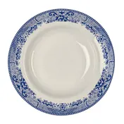 Steelite HL25363924 - Rolled Soup Bowl, 9" x 1.625", 12.75 Oz Willow Rim Blue China, 1 Dozen 1 image