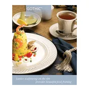Steelite HL3567000 - 9" Soup Bowl, 10.5 Oz, 9" x 1.25" H, Rimmed Gothic Blanc Homer China, 1 Dozen 2 image