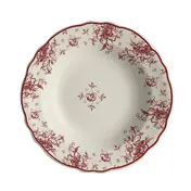 Steelite HL56463905 - 12.75 oz Soup Bowl, 9.125" Diameter, Round China, Camille Maroon - 24/Case 1 image
