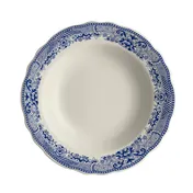 Steelite HL56463924 - 12.75 oz Soup Bowl, 9" x 1.75" Willow Rim Blue China, Oven Safe 500°F - 24/Case 1 image