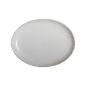 Steelite OG10013799 - Coupe Platter, 12.75" W x 9.5" D x 1.5" H, White Stoneware Finish - 6/Case 1 image