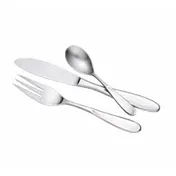 Steelite WL2006 Salad Fork, 7" 4-Tine Forged, 18/10 Stainless Steel Brushed Pewter Finish - 1 Dozen 2 image