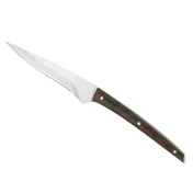 Steelite WL510527 - 9" Steak Knife, 4" Blade, 8-9" 420 Stainless Steel, Wood Handle - 12/Case 2 image