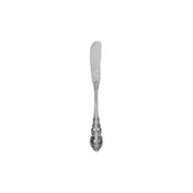 Steelite WL6811FST Butter Knife, 7" Plumes, 18/10 Stainless Steel, Fieldstone Finish - 1 Dozen 1 image