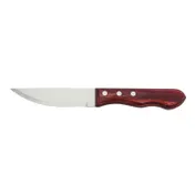 Steelite WL840529R Steak Knife, Stamped 4" Stainless Steel Blade, Polywood Handle, 8-9" - 1 Dozen 1 image