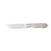 Steelite WL880527 Steak Knife, 10-1/8" O.L., 5-1/4" Steel Blade, Frost-Finish Jumbo Handle - 1 Dozen 1 image