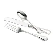 Steelite WL9222 - 9" Stamped Steak Knife, 8-9" Overall, Steel Handle, 420 Blade, Bead - 1 Dozen 2 image