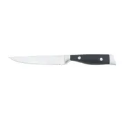Steelite WL93055 - 9-1/8" O.L., 4-3/4" Steel Blade Steak Knife, Black Delrin Handle, Tip - 1 Dozen 1 image