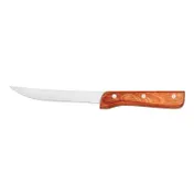 Steelite WL950527 - 9.25" Steak Knife, 5" Stainless Blade, Wood Handle, Brown Pakka, - 1 Dozen 1 image