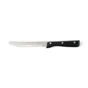 Steelite WL950529 - 9.25" Steak Knife, 5" Stainless Blade, Handle, Black Pakka Finish - 1 Dozen 1 image