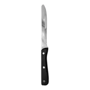 Steelite WL980528 - Stamped Walco Steak Knife, 5" Blade, Black ABS Handle, Steel, 8 3/8" - 1 Dozen 1 image