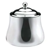 Steelite WLCX529L Sugar Bowl, 10 oz, 18/10 Stainless Steel Mirror Finish, Handle with Lid 1 image