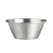 Steelite 7600CV008 - Hammered Stainless Steel Ramekin, 1 oz, 2.5" X 1.0" Size, Metal Finish - 1 Dozen 1 image