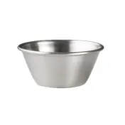 Steelite 7600CV009 - Stainless Steel Ramekin/Sauce Cup, 1 oz 2.5" x 1.0" Metal Finish - 1 Dozen 1 image
