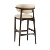 G & A 9689 Nora Upholstered Bar Stool with European Beechwood Frame and Non-Marring Plastic Floor Glides 2 image