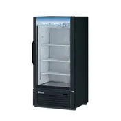 Turbo Air TGM-10B-N6 26-3/8" 1-Glass Door Merchandiser Refrigerator, 8.93 cu. ft., Black Low-e Glass 1 image