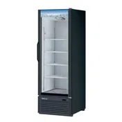 Turbo Air TGM-23B-N6 26 3/8" 1-Glass Door Black Merchandiser Refrigerator, 18.9 cu. ft. 1 image