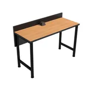 Plymold 1904830 Powered Dining Counter, 48"W x 19"D, Rectangular Laminate Top, 16"H Back Panel, Steel Frame 1 image