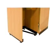 Plymold 80111BWQS - 35 Gal Trash Can, 24"x24"x48" Laminate, Drop Top with 8" Opening, Magnetic Door 2 image