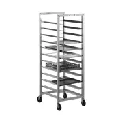 Alexander Industries HDU-400 Universal Sheet Pan Rack, 12 Tray Capacity, 1200 lb, Aluminum, 73"H, 5" Slide Spacing 1 image